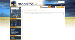 Desktop Screenshot of cyl.geografos.org