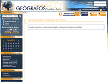 Tablet Screenshot of cyl.geografos.org